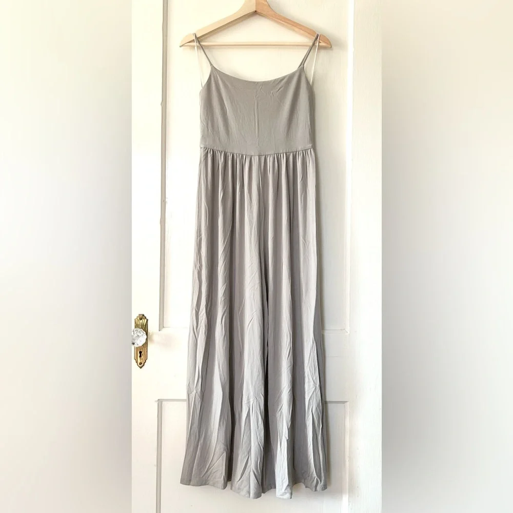 Aritzia Wilfred Market Wide Leg‎ Jumpsuit Basalt Gray S - Picture 4 of 8